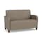Lesro Siena Lounge Reception Loveseat, Walnut, MD Farro Upholstery SN1501 - alternate 1